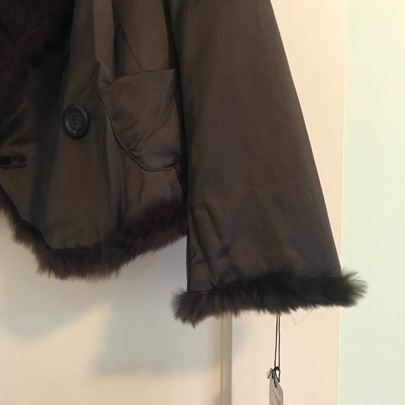 June | Rabbit Fur-Lined Jacket - Picture 3 of 5